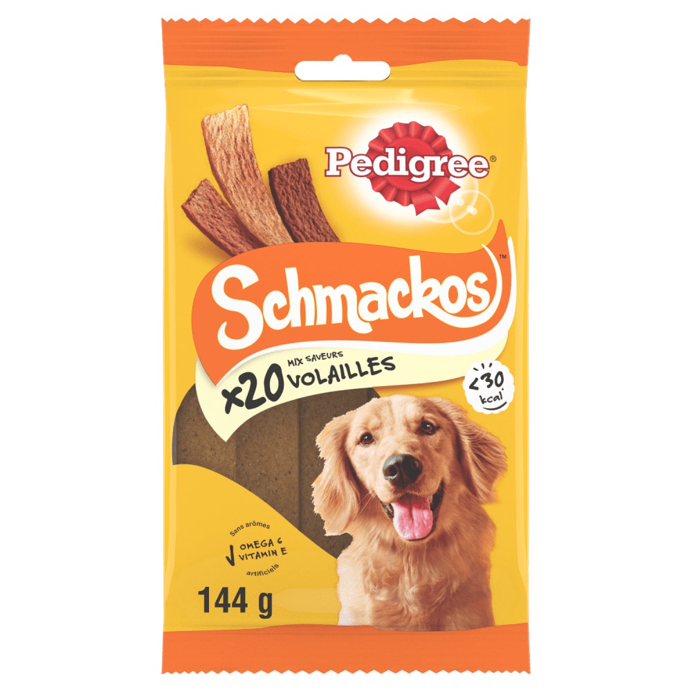 Pedigree® SCHMACKOS™ Récompenses Au Poulet Pour Chien 20 x 7,2g