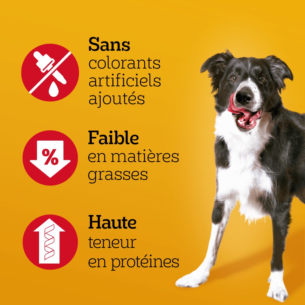 PEDIGREE® RANCHOS™ Lastin Layers Bâtonnets Au Poulet Récompenses Pour Chien Adulte 8x60g