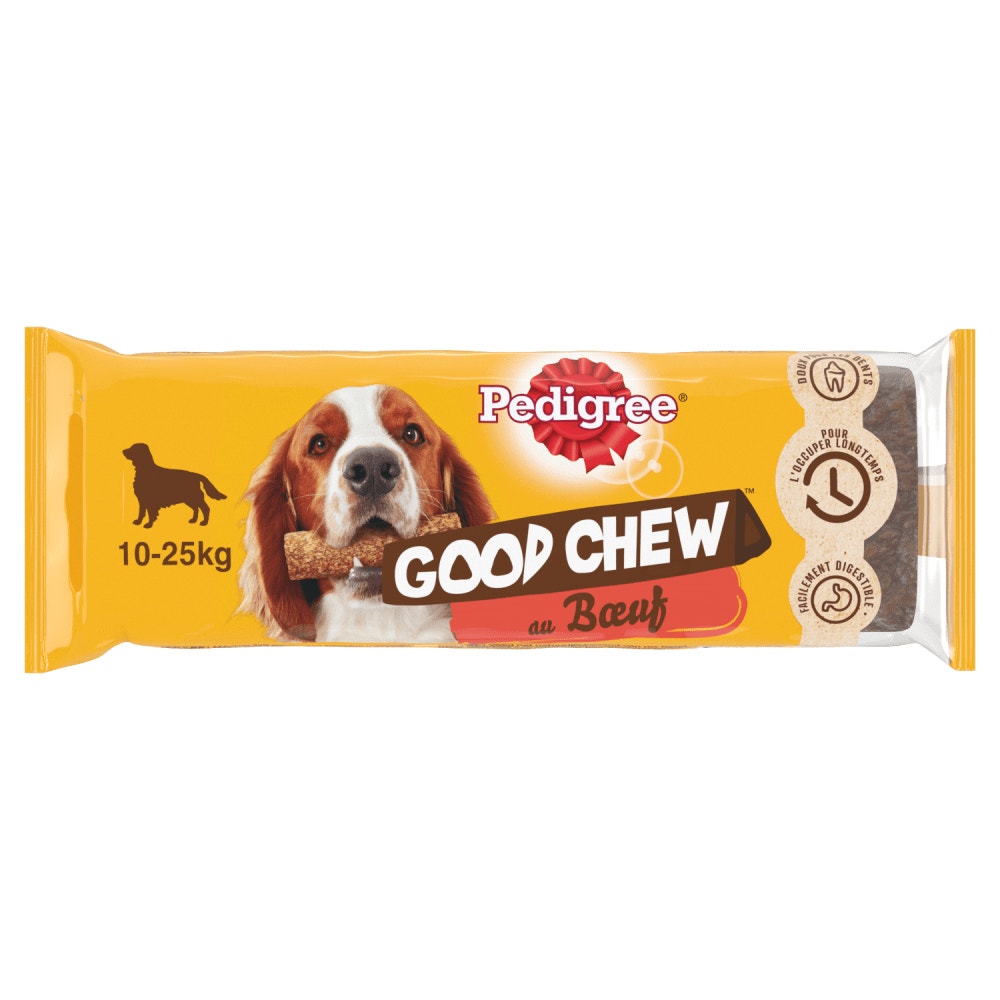 Pedigree® GOOD CHEW™ Au Bœuf Pour Chiens Moyens 88g