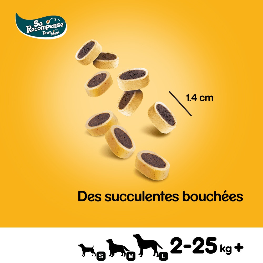 Pedigree® SA RÉCOMPENSE™ Mini Bouchées Au Bœuf Et Fromage Pour Chien 140g