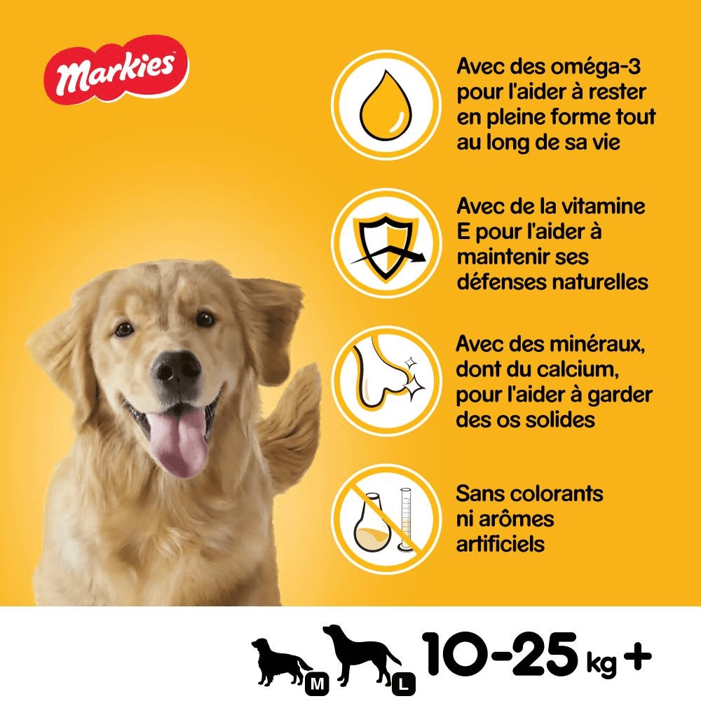 Pedigree® MARKIES™ Biscuits Fourrés Pour Chien 500g