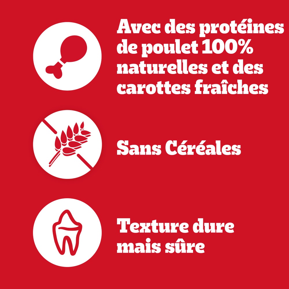 PEDIGREE® RANCHOS™ Lastin Layers Bâtonnets Au Poulet Récompenses Pour Chien Adulte 8x60g