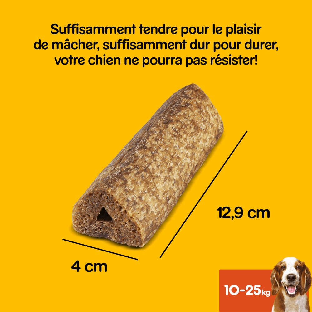 Pedigree® GOOD CHEW™ Au Bœuf Pour Chiens Moyens 88g