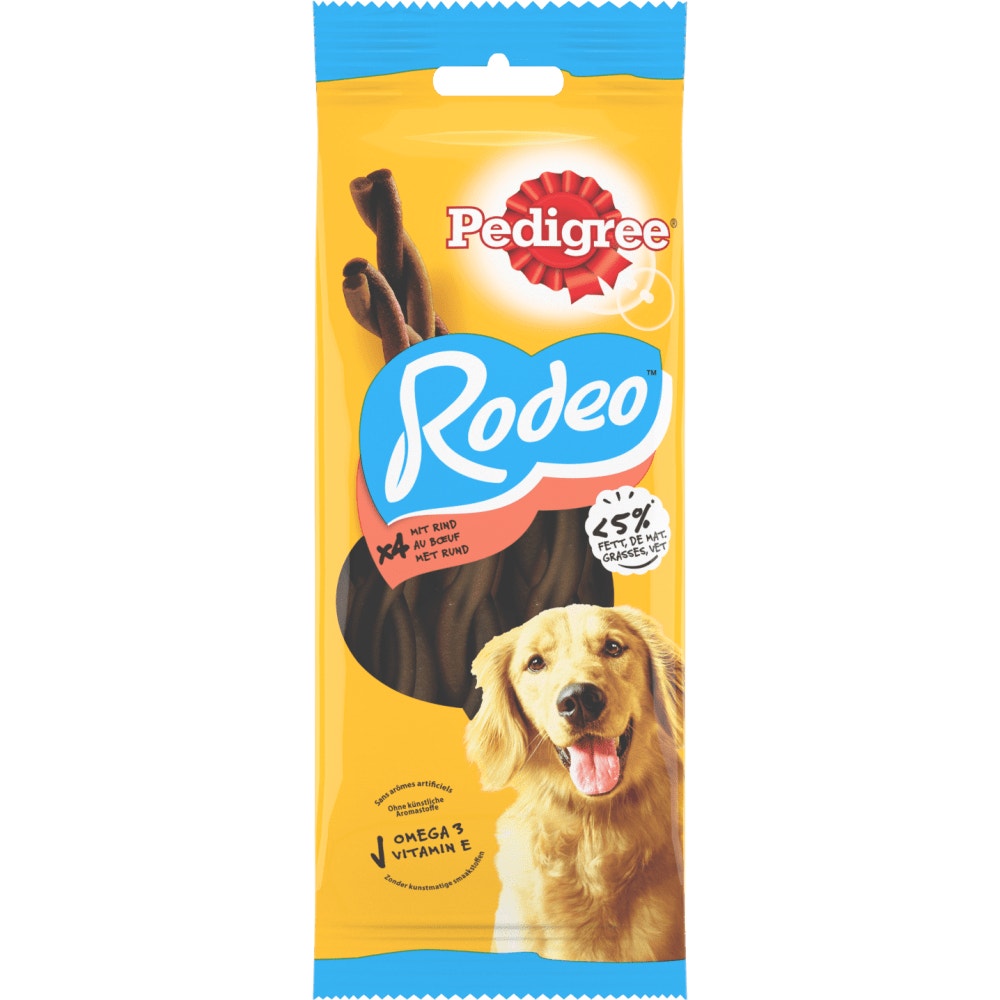 Pedigree® RODEO™ Récompenses Au Bœuf Pour Chien 4 x 17,5g