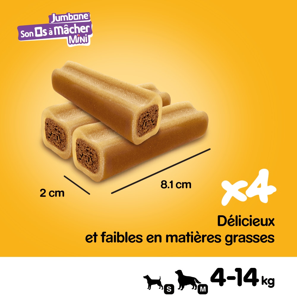 Pedigree® JUMBONE™ Son Os À Macher Récompenses Pour Petit Chien 4 x 40g