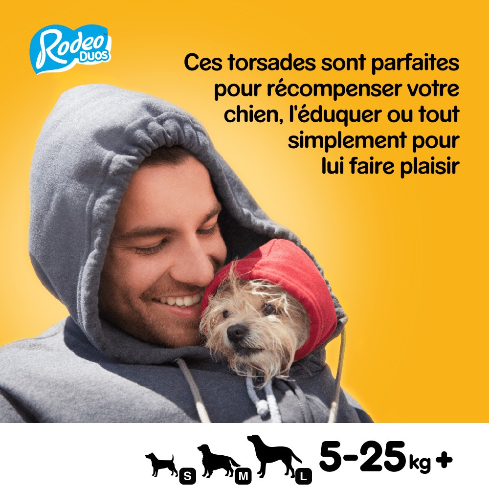 Pedigree® RODEO™ DUOS Récompenses Au Bœuf Et Fromage Pour Chien 7 x 17,6g