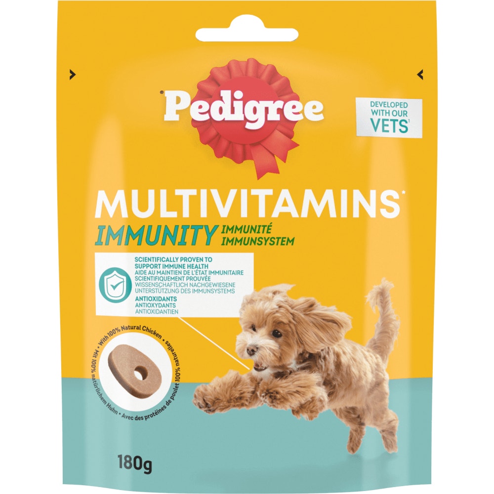 Pedigree® Multivitamins Immunité Au Poulet Pour Chien Adulte, 180g