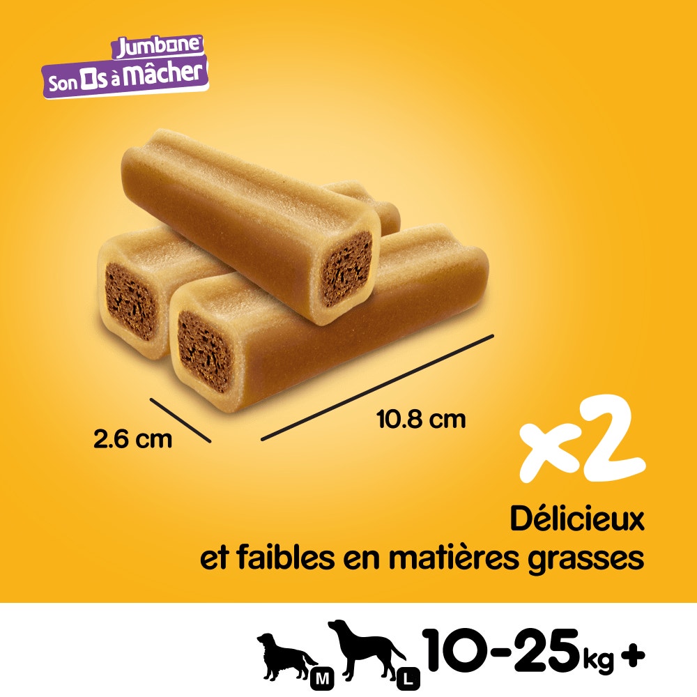 Pedigree® JUMBONE™ Son Os À Macher Récompenses Pour Moyen Chien 2 x 90g