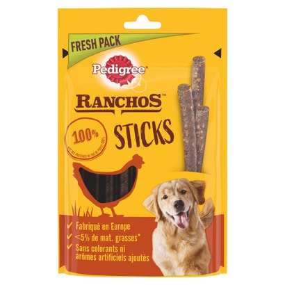 RANCHOS™ Sticks Bâtonnets Au Foie De Poulet Récompenses Pour Chien Adulte
