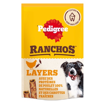 RANCHOS™ Lastin Layers Bâtonnets Au Poulet Récompenses Pour Chien Adulte
